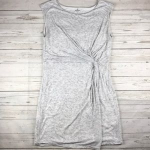 ATHLETA Twist Tie Heather Gray Dress Size L